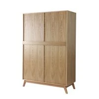Armoire Design Avec Penderie Finition Bois Clair Et Blanc Mat L120 Cm HELIA 11 Armoire Design Avec Penderie Finition Bois Clair Et Blanc Mat L120 Cm HELIA -Boutique Miliboo armoire design avec penderie finition bois clair et blanc mat l120 cm helia 23167 5c7fd85f29bc3 1200 675
