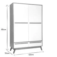 Armoire Design Avec Penderie Finition Bois Clair Et Blanc Mat L120 Cm HELIA 12 Armoire Design Avec Penderie Finition Bois Clair Et Blanc Mat L120 Cm HELIA -Boutique Miliboo armoire design avec penderie finition bois clair et blanc mat l120 cm helia 23167 5ec55164395c8 1200 675