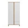 Armoire Scandinave Avec Penderie Et étagères Finition Blanc Mat Et Bois Chêne Clair L90 Cm EILIE 2 Armoire Scandinave Avec Penderie Et étagères Finition Blanc Mat Et Bois Chêne Clair L90 Cm EILIE -Boutique Miliboo armoire scandinave avec penderie et etageres finition blanc mat et bois chene clair l90 cm eilie 50697 6113d28f70dcf 1200 675