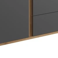 Armoire Scandinave Avec Penderie Et étagères Gris Anthracite Et Bois L90 Cm EILIE -Boutique Miliboo armoire scandinave avec penderie et etageres gris anthracite et bois l90 cm eilie 52567 62ecd56421d21 1200 675