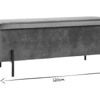 Banc Coffre En Tissu Velours Gris Foncé L120 Cm ADONIS 14 Banc Coffre En Tissu Velours Gris Foncé L120 Cm ADONIS -Boutique Miliboo banc coffre en tissu velours gris fonce l120 cm adonis 49053 60828989eff79 1200 675