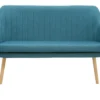 Banquette Scandinave 2 Places En Tissu Bleu Canard Et Bois Clair ALEYNA -Boutique Miliboo banquette scandinave 2 places en tissu bleu canard et bois clair aleyna 41979 5bbcc68847aae 1200 675