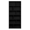 Bibliothèque Design Bois Noir L92 EPURE