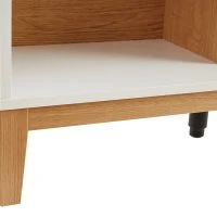 Bibliothèque Design En Bois Clair Chêne Et Blanc L90 Cm ABEL -Boutique Miliboo bibliotheque design en bois clair chene et blanc l90 cm abel 53928 63eba14b942c0 1200 675