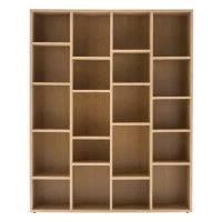 Bibliothèque Design Finition Bois Chêne L149 Cm RYTHM