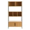 Bibliothèque En Bois Clair Chêne Et Métal Noir L98 Cm SILKA -Boutique Miliboo bibliotheque en bois clair chene et metal noir l98 cm silka 51370 62aaf4674e5cb 1200 675