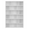 Bibliothèque Scandinave Blanc Mat L140 Cm EPURE
