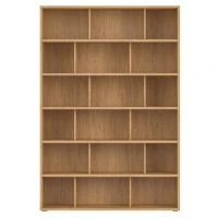 Bibliothèque Scandinave Finition Bois Chêne L140 Cm EPURE