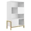 Bibliothèque Scandinave Multi Rangements Blanche Et Bois Chêne Massif L90 Cm CELESTINE -Boutique Miliboo bibliotheque scandinave multi rangements blanche et bois chene massif l90 cm celestine 52324 621d377fb9520 1200 675