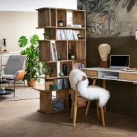 Bibliothèque Séparateur D'espace En Bois Manguier Massif L88 Cm RUPAH - Miliboo & Stéphane Plaza -Boutique Miliboo bibliotheque separateur despace en bois manguier massif l88 cm rupah miliboo et stephane plaza 48734 603e5c9195f56 1200 675