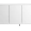 Buffet Design Blanc Laqué Et Métal Blanc 3 Portes L137 Cm MIKY