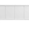 Buffet Design Blanc Laqué Et Métal Blanc 4 Portes L180 Cm MIKY