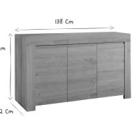 Buffet Design Bois Chêne 3 Portes L138 Cm TINO -Boutique Miliboo buffet design bois chene 3 portes l138 cm tino 48034 5ee0fd9f6e208 1200 675