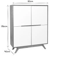 Buffet Haut Scandinave Bois Et Blanc L110 Cm HELIA -Boutique Miliboo buffet haut scandinave bois et blanc l110 cm helia 22187 5e970cea3715e 1200 675