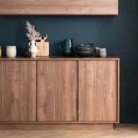 Buffet Vintage Finition Bois Foncé Noyer 4 Portes L180 Cm COMO -Boutique Miliboo buffet vintage finition bois fonce noyer 4 portes l180 cm como 50042 615d9f3abb324 1200 675