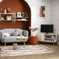 Canapé 2 Places En Tissu Effet Velours Jaune Moutarde Et Bois Clair FOLK -Boutique Miliboo canape 2 places en tissu effet velours jaune moutarde et bois clair folk 48890 61d8047286e39 1200 675