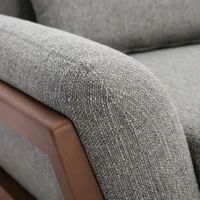 Canapé 3 Places En Tissu Gris Et Bois Foncé YOKO -Boutique Miliboo canape 3 places en tissu gris et bois fonce yoko 52053 62f4b16303b6a 1200 675