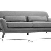 Canapé 3 Places En Tissu Gris Et Bois Foncé YOKO -Boutique Miliboo canape 3 places en tissu gris et bois fonce yoko 52053 62fb504d3ea18 1200 675