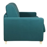 Canapé Convertible 3 Places En Tissu Bleu Canard Et Bois Clair Avec Matelas 18 Cm GRAHAM -Boutique Miliboo canape convertible 3 places en tissu bleu canard et bois clair avec matelas 18 cm graham 51775 623867f955b90 1200 675