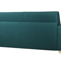 Canapé Convertible 3 Places En Tissu Bleu Canard Et Bois Clair Avec Matelas 18 Cm GRAHAM -Boutique Miliboo canape convertible 3 places en tissu bleu canard et bois clair avec matelas 18 cm graham 51775 623867fdbd944 1200 675