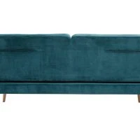 Canapé Convertible 3 Places En Tissu Velours Bleu Pétrole Et Bois Clair MOORE -Boutique Miliboo canape convertible 3 places en tissu velours bleu petrole et bois clair moore 50177 62bac72da5461 1200 675