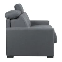 Canapé Convertible Avec Têtières Ajustables 3 Places En Tissu Gris Anthracite Avec Matelas 18 Cm NORO -Boutique Miliboo canape convertible avec tetieres ajustables 3 places en tissu gris anthracite avec matelas 18 cm noro 51773 6234629b93aef 1200 675