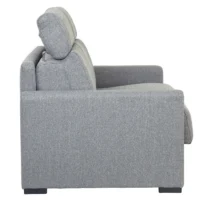 Canapé Convertible Avec Têtières Ajustables 3 Places En Tissu Gris Clair Avec Matelas 18 Cm NORO -Boutique Miliboo canape convertible avec tetieres ajustables 3 places en tissu gris clair avec matelas 18 cm noro 50221 60d98b89a6af8 1200 675