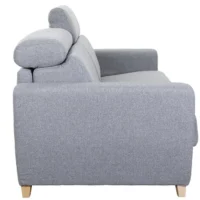Canapé Convertible Avec Têtières Ajustables 3 Places En Tissu Gris Et Bois Clair Avec Matelas 13 Cm GOYA -Boutique Miliboo canape convertible avec tetieres ajustables 3 places en tissu gris et bois clair avec matelas 13 cm goya 47791 5f115f51d3d11 1200 675