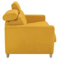 Canapé Convertible Avec Têtières Ajustables 3 Places En Tissu Jaune Avec Matelas 13 Cm GOYA -Boutique Miliboo canape convertible avec tetieres ajustables 3 places en tissu jaune avec matelas 13 cm goya 53340 6392024034f84 1200 675