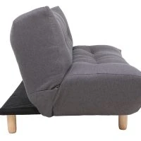 Canapé Convertible Scandinave 3 Places En Tissu Gris Foncé Et Bois Clair YUMI -Boutique Miliboo canape convertible scandinave 3 places en tissu gris fonce et bois clair yumi 45603 5d00f8d4eadb5 1200 675