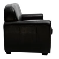 Canapé Convertible Vintage 3 Places Cuir Marron Foncé Et Bois Noir Avec Matelas 9 Cm CLUB -Boutique Miliboo canape convertible vintage 3 places cuir marron fonce et bois noir avec matelas 9 cm club 49659 6197b59ca0e8d 1200 675