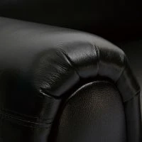 Canapé Convertible Vintage 3 Places Cuir Marron Foncé Et Bois Noir Avec Matelas 9 Cm CLUB -Boutique Miliboo canape convertible vintage 3 places cuir marron fonce et bois noir avec matelas 9 cm club 49659 6197b5afade3b 1200 675