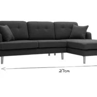 Canapé D'angle Droit Scandinave 4 Places En Tissu Bleu Canard Et Bois Clair CODDY -Boutique Miliboo canape dangle droit scandinave 4 places en tissu bleu canard et bois clair coddy 48850 60377cc26803f 1200 675