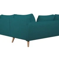 Canapé D'angle Gauche Scandinave 5 Places En Tissu Bleu Paon Et Bois Clair CREEP -Boutique Miliboo canape dangle gauche scandinave 5 places en tissu bleu paon et bois clair creep 49562 605b1aeebd221 1200 675