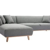 Canapé D'angle Gauche Scandinave 5 Places En Tissu Gris Et Bois Clair STUART -Boutique Miliboo canape dangle gauche scandinave 5 places en tissu gris et bois clair stuart 48847 6033b098af8c1 1200 675