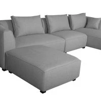 Canapé D'angle Moderne Modulable 4 éléments Gris Clair PLURIEL -Boutique Miliboo canape dangle moderne modulable 4 elements gris clair pluriel 50649 60d1bc996509f 1200 675