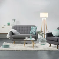 Canapé Déhoussable 2 Places En Tissu Gris Anthracite Et Bois Foncé YNOK -Boutique Miliboo canape dehoussable 2 places en tissu gris anthracite et bois fonce ynok 33587 5bbcc5e1dde91 1200 675