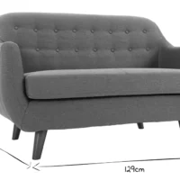 Canapé Déhoussable 2 Places En Tissu Gris Anthracite Et Bois Foncé YNOK -Boutique Miliboo canape dehoussable 2 places en tissu gris anthracite et bois fonce ynok 33587 6034c571b630f 1200 675