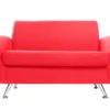 Canapé Design 2 Places En Tissu Rouge Et Acier Chromé PURE -Boutique Miliboo canape design 2 places en tissu rouge et acier chrome pure 23216 5bd847df9d766 1200 675