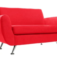 Canapé Design 2 Places En Tissu Rouge Et Acier Chromé PURE -Boutique Miliboo canape design 2 places en tissu rouge et acier chrome pure 23216 5bd847e26f6fd 1200 675