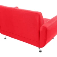 Canapé Design 2 Places En Tissu Rouge Et Acier Chromé PURE -Boutique Miliboo canape design 2 places en tissu rouge et acier chrome pure 23216 5bd847ff3f816 1200 675