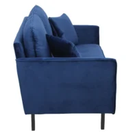 Canapé Design 2 Places En Tissu Velours Bleu Nuit Et Métal Noir BEKA -Boutique Miliboo canape design 2 places en tissu velours bleu nuit et metal noir beka 46530 5d7fadcaba534 1200 675