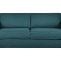 Canapé Design 3 Places En Tissu Bleu Paon GOTTA