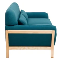 Canapé Scandinave 2 Places En Tissu Bleu Canard Et Bois Clair YOKO -Boutique Miliboo canape scandinave 2 places en tissu bleu canard et bois clair yoko 50352 619f79a215558 1200 675