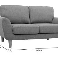 Canapé Scandinave 2 Places En Tissu Gris Et Bois Clair ALICE -Boutique Miliboo canape scandinave 2 places en tissu gris et bois clair alice 49046 5fe1b73c56d12 1200 675