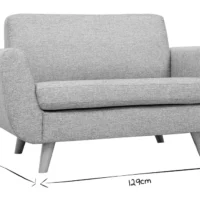 Canapé Scandinave 2 Places En Tissu Gris Et Bois Clair PURE -Boutique Miliboo canape scandinave 2 places en tissu gris et bois clair pure 48363 5f1eb550963c8 1200 675