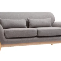 Canapé Scandinave 2 Places En Tissu Gris Et Bois Clair YOKO -Boutique Miliboo canape scandinave 2 places en tissu gris et bois clair yoko 43552 5bc4a3d689348 1200 675