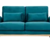 Canapé Scandinave 2 Places En Tissu Velours Bleu Pétrole Et Bois Clair EKTOR -Boutique Miliboo canape scandinave 2 places en tissu velours bleu petrole et bois clair ektor 48094 5f0455d698601 1200 675