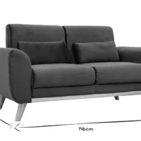 Canapé Scandinave 2 Places En Tissu Velours Bleu Pétrole Et Bois Clair EKTOR -Boutique Miliboo canape scandinave 2 places en tissu velours bleu petrole et bois clair ektor 48094 5f11655ed6340 1200 675