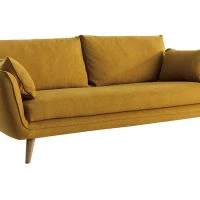 Canapé Scandinave 3 Places En Tissu Jaune Cumin Et Bois Clair CREEP -Boutique Miliboo canape scandinave 3 places en tissu jaune cumin et bois clair creep 49559 60af597b6024e 1200 675